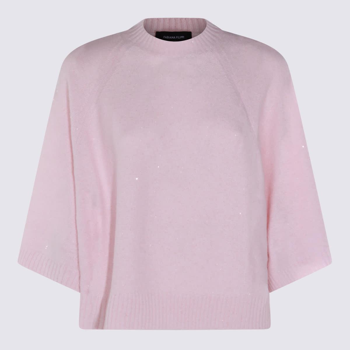fabiana filippi pink wool t-shirt