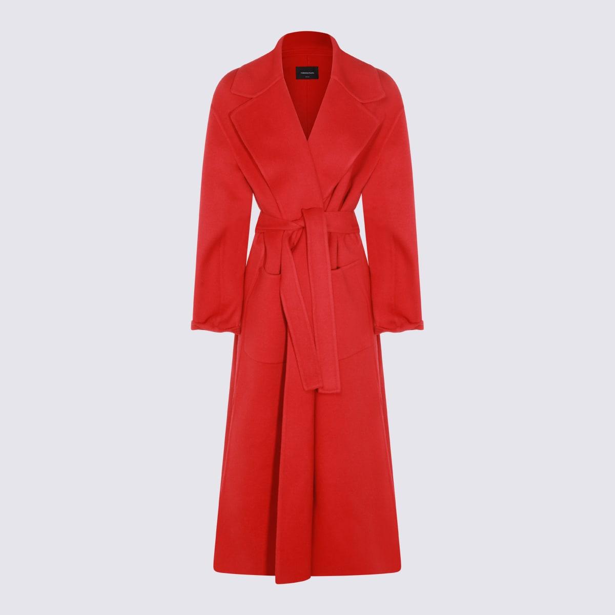 fabiana filippi red wool coat