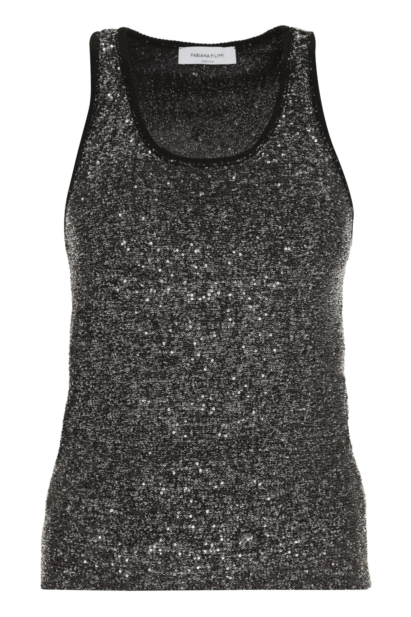 fabiana filippi sequin tank top