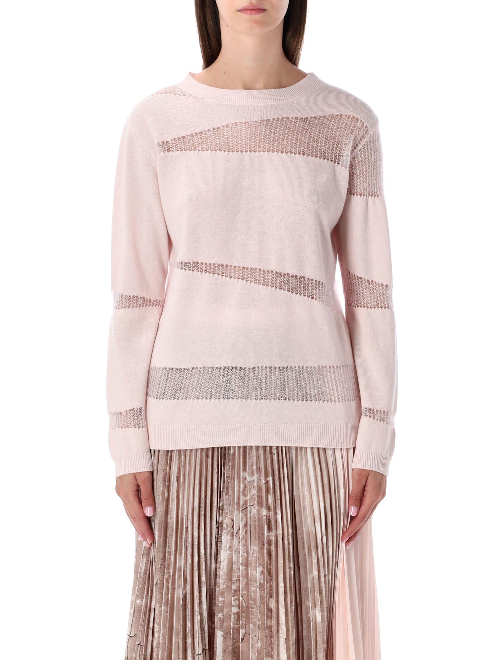 fabiana filippi sheer panel knit sweater