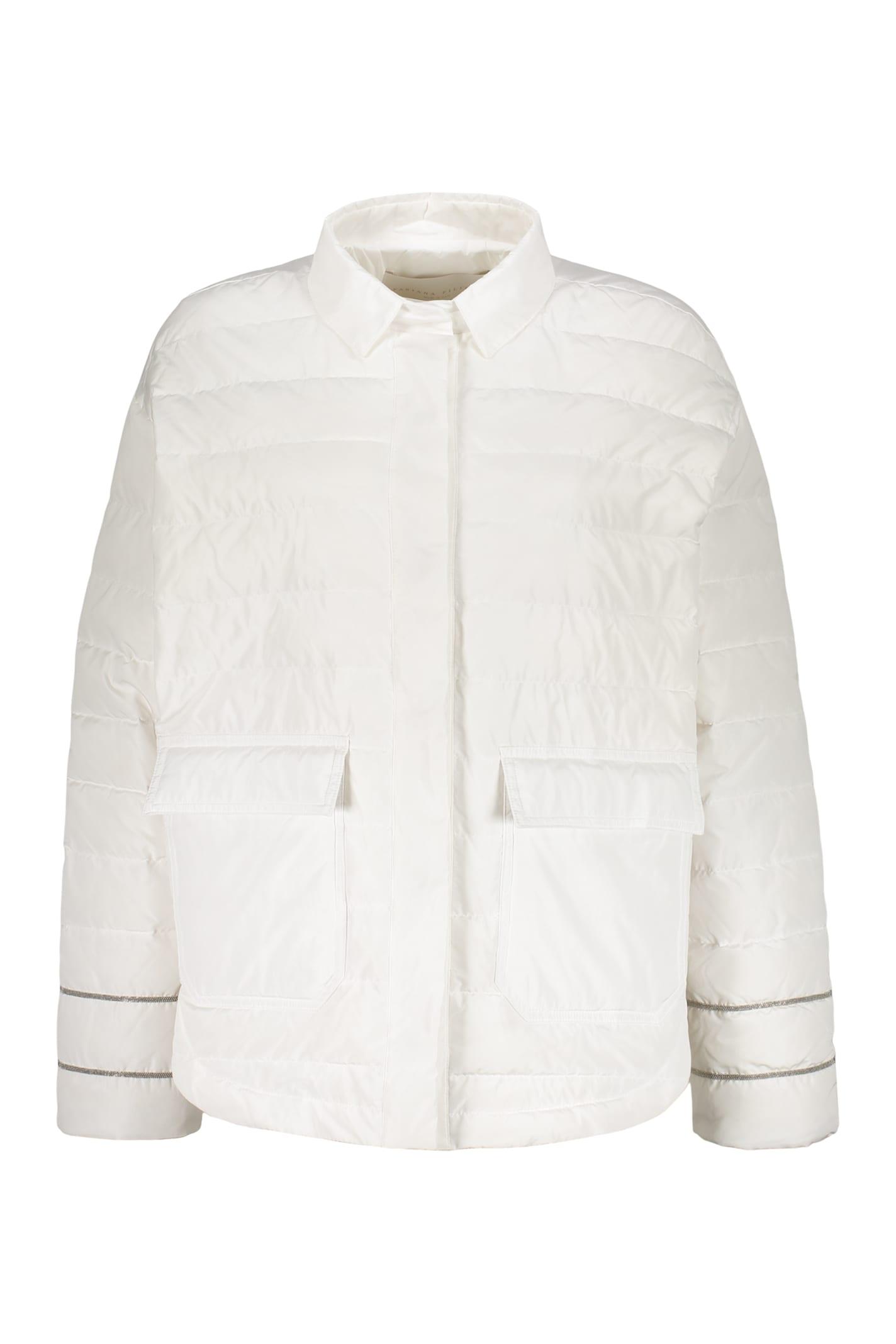 fabiana filippi snap button fastening down jacket