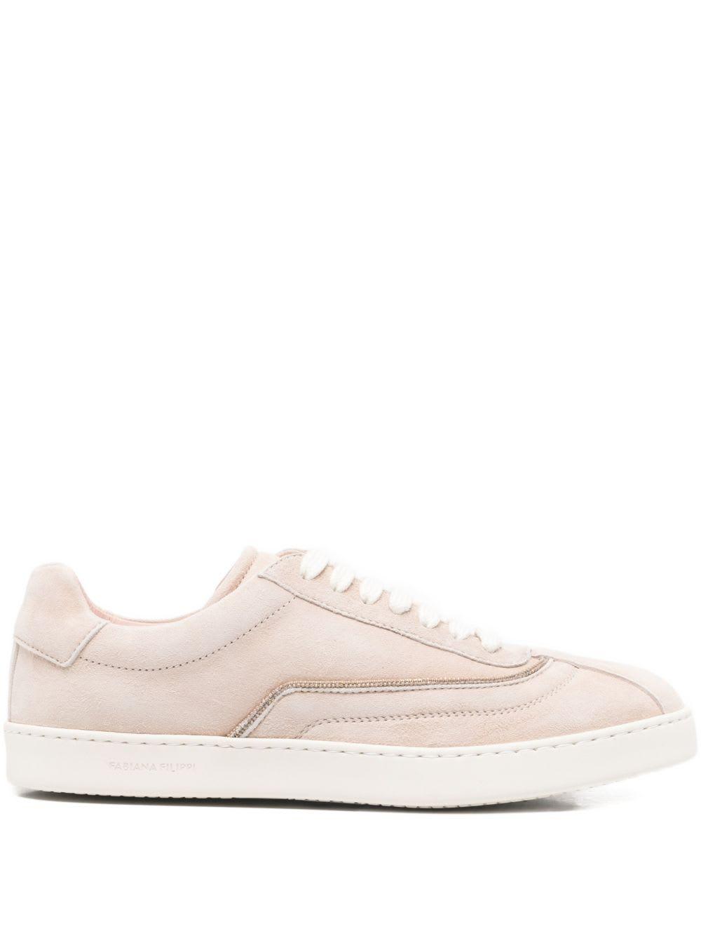 fabiana filippi suede leather sneakers