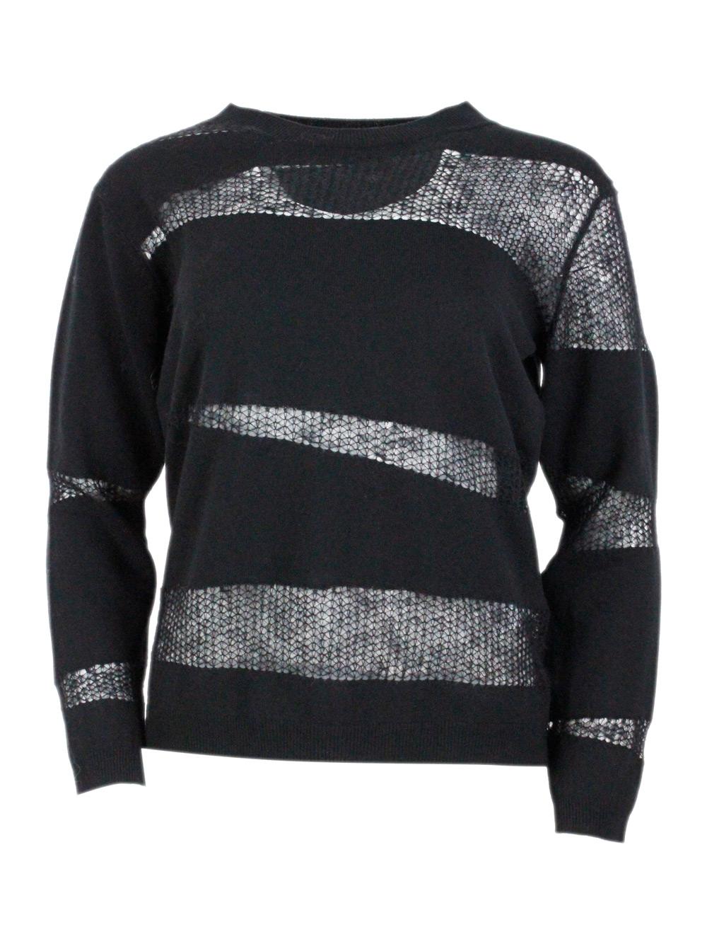 fabiana filippi sweaters black 75wv 15se 10ws - women