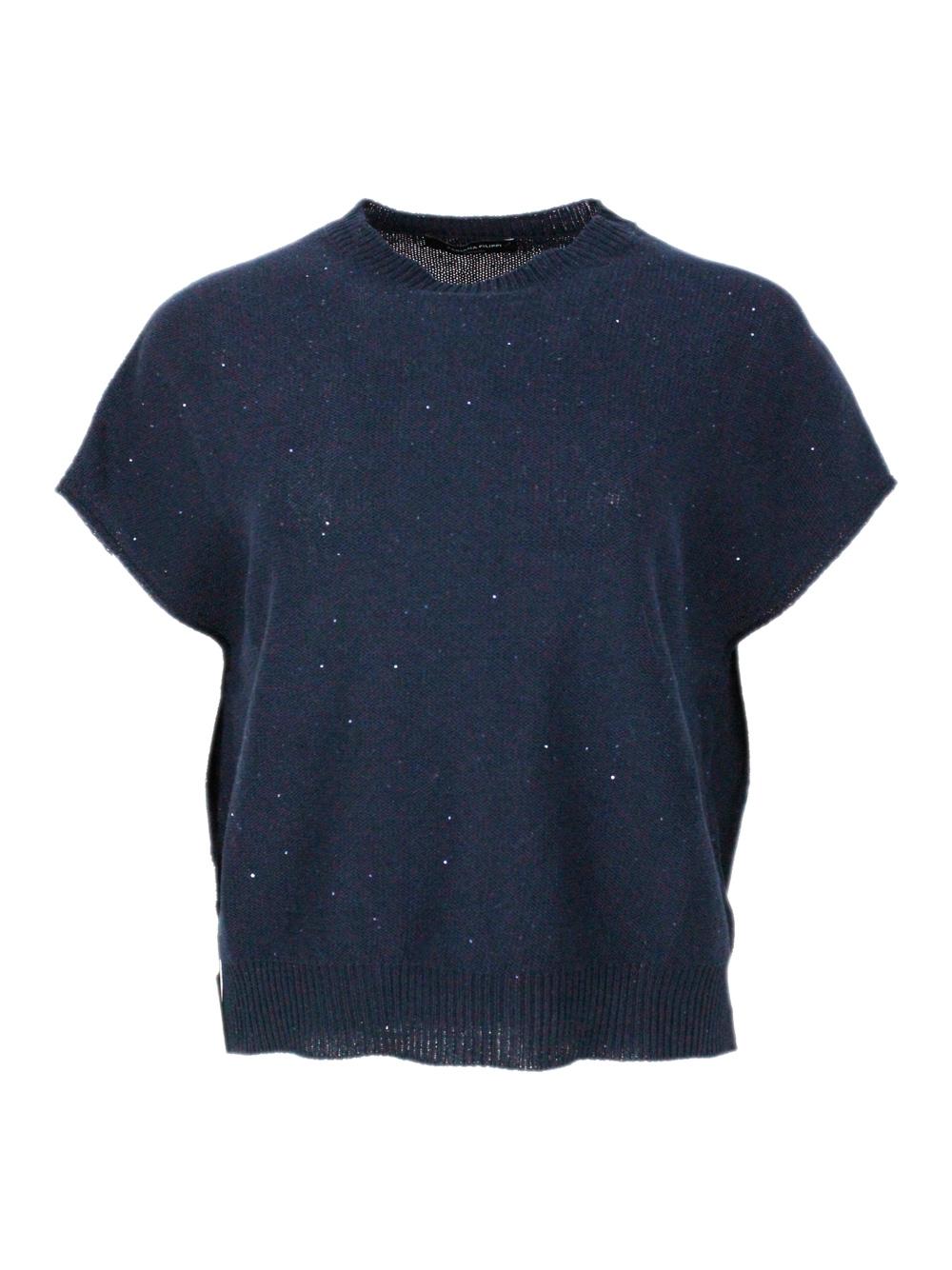 fabiana filippi sweaters blue 61co 38li 1pl - women