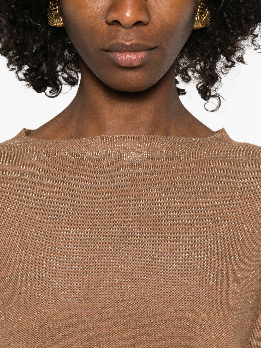fabiana filippi sweaters brown virgin wool - women