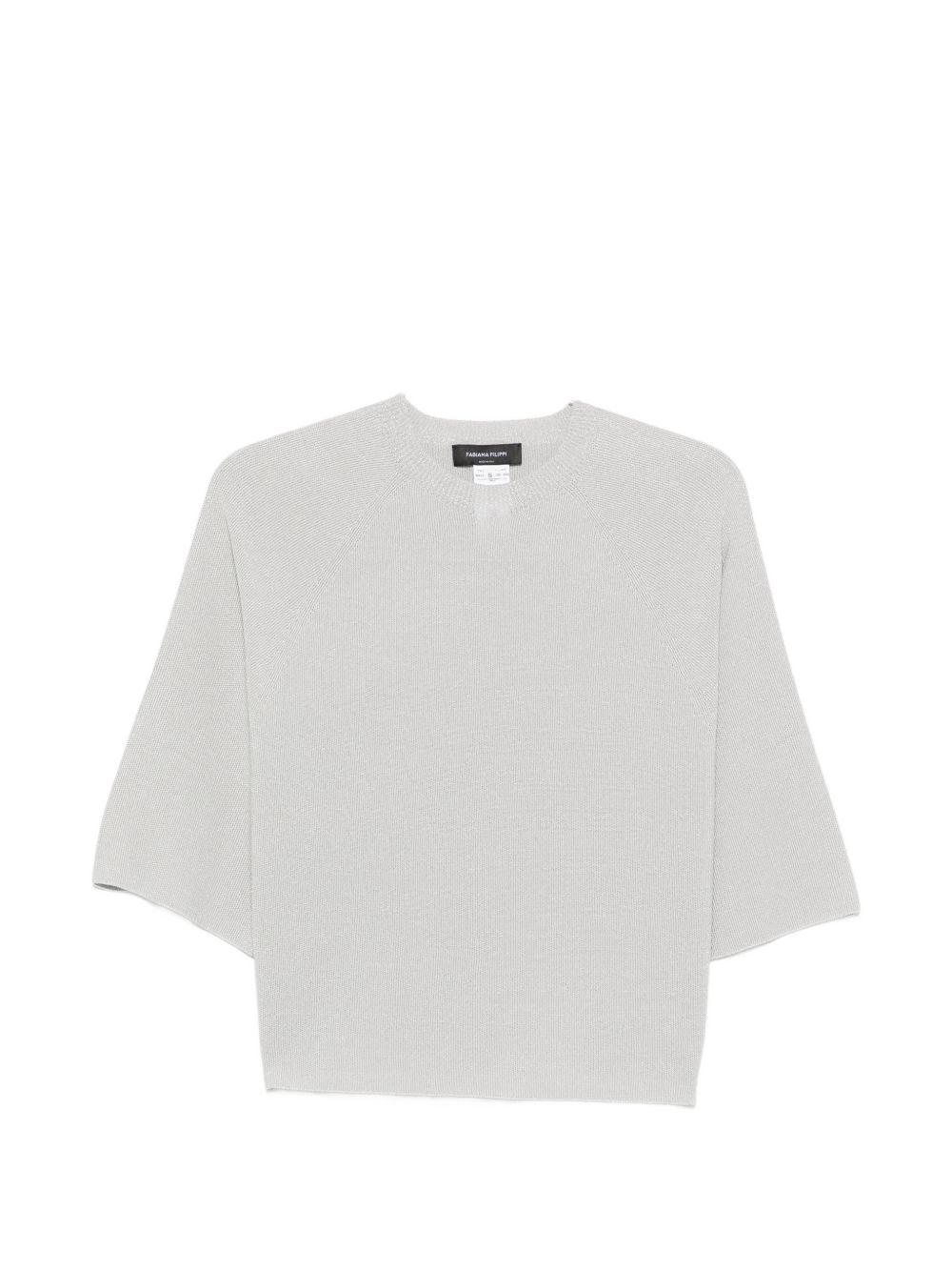 fabiana filippi sweaters clear blue cotton - women