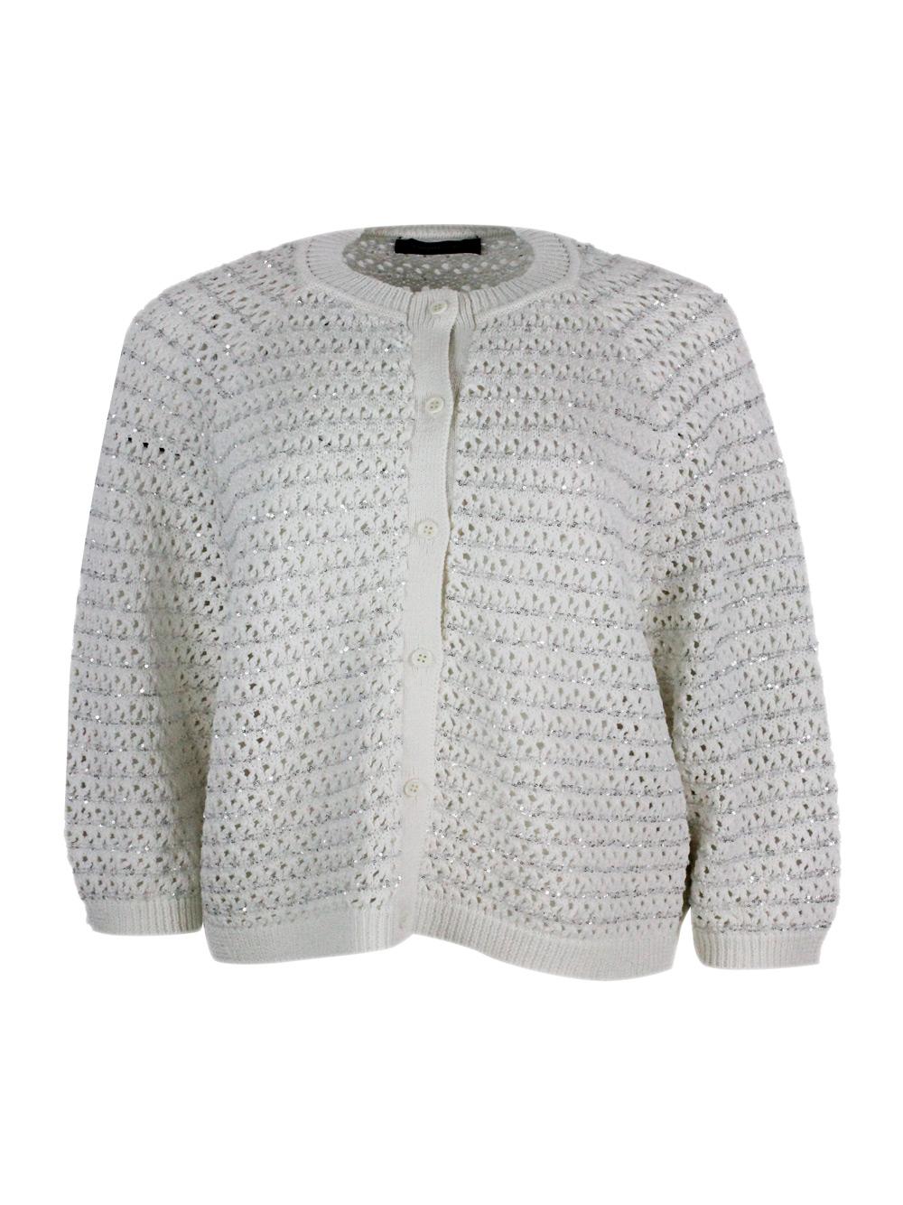 fabiana filippi sweaters white 84co 9pa 7pl - women