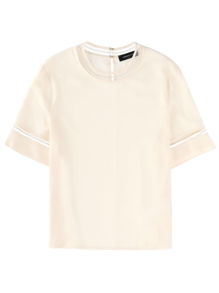 fabiana filippi t-shirt with transparent details