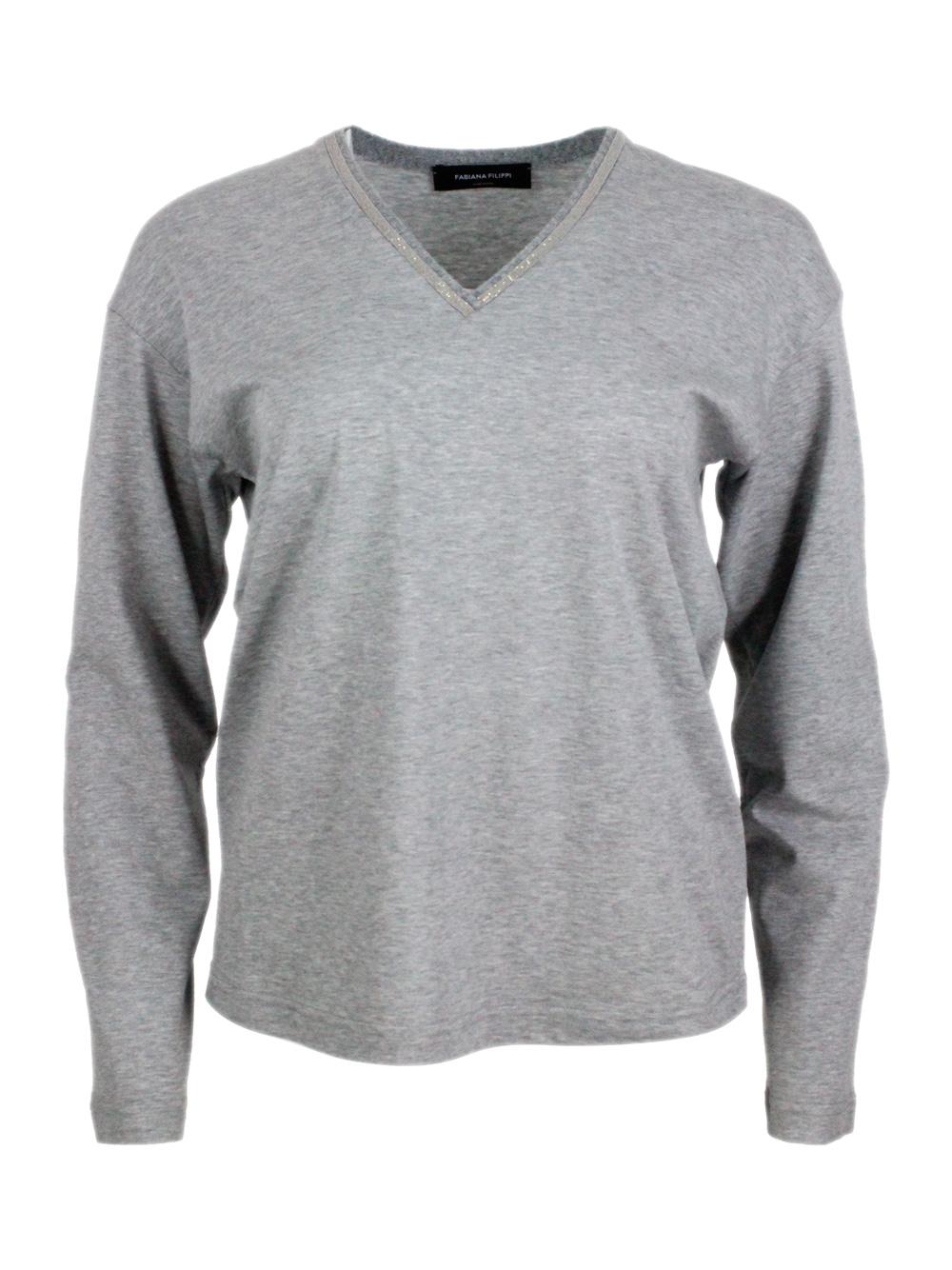 fabiana filippi t-shirts and polos grey 100co - women