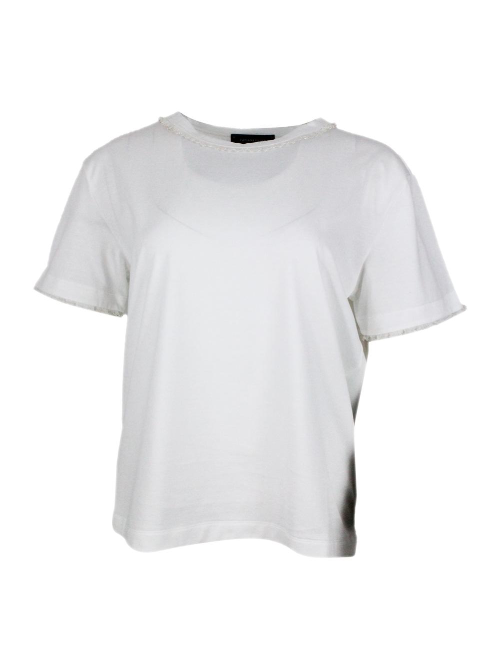 fabiana filippi t-shirts and polos white 100co - women
