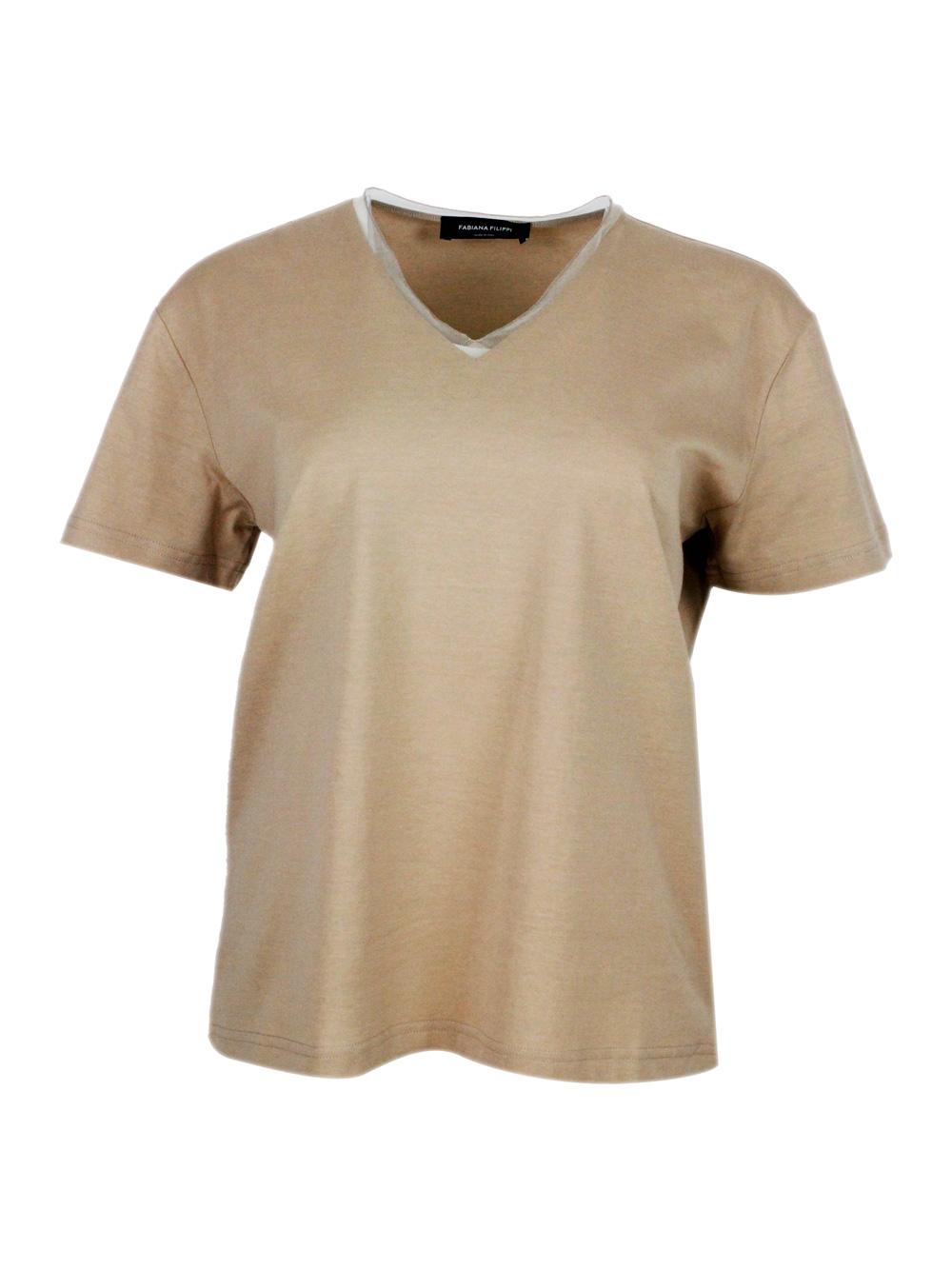 fabiana filippi t-shirts and polos white 100co - women