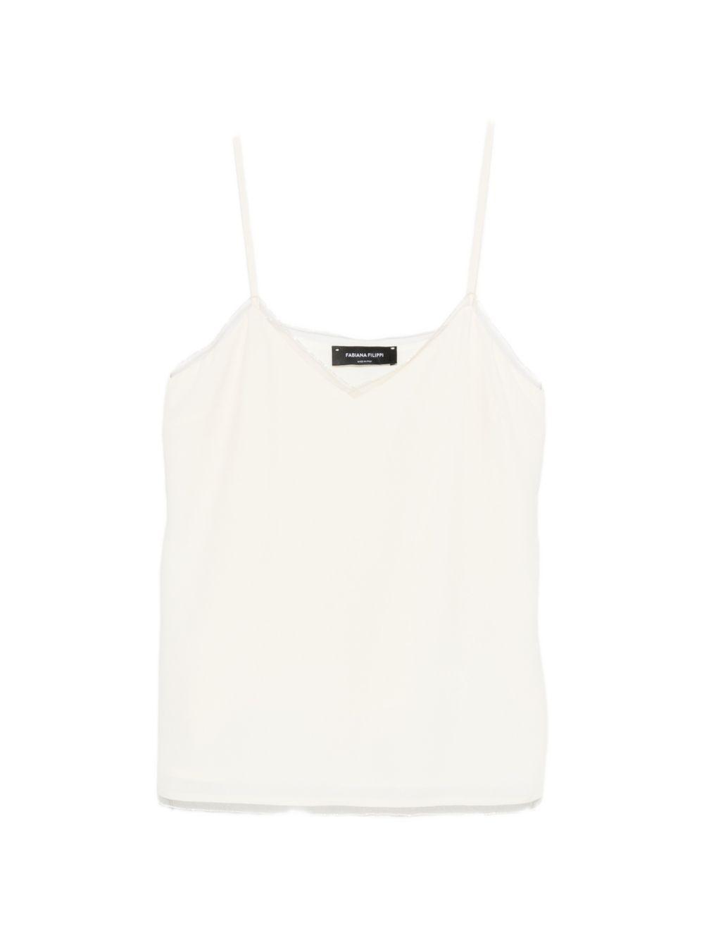 fabiana filippi top burro acetato seta - women