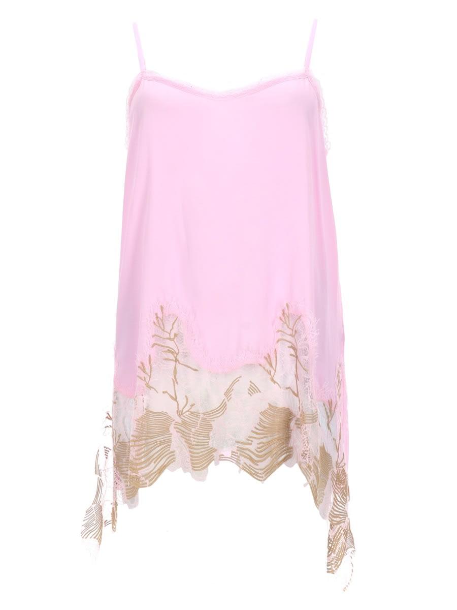 fabiana filippi top con dettagli in pizzo