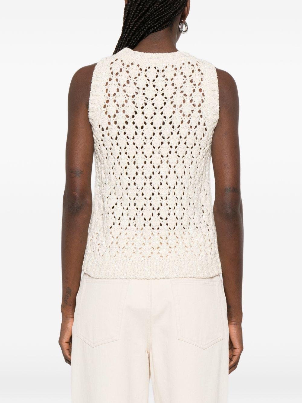 fabiana filippi top white cotton - women