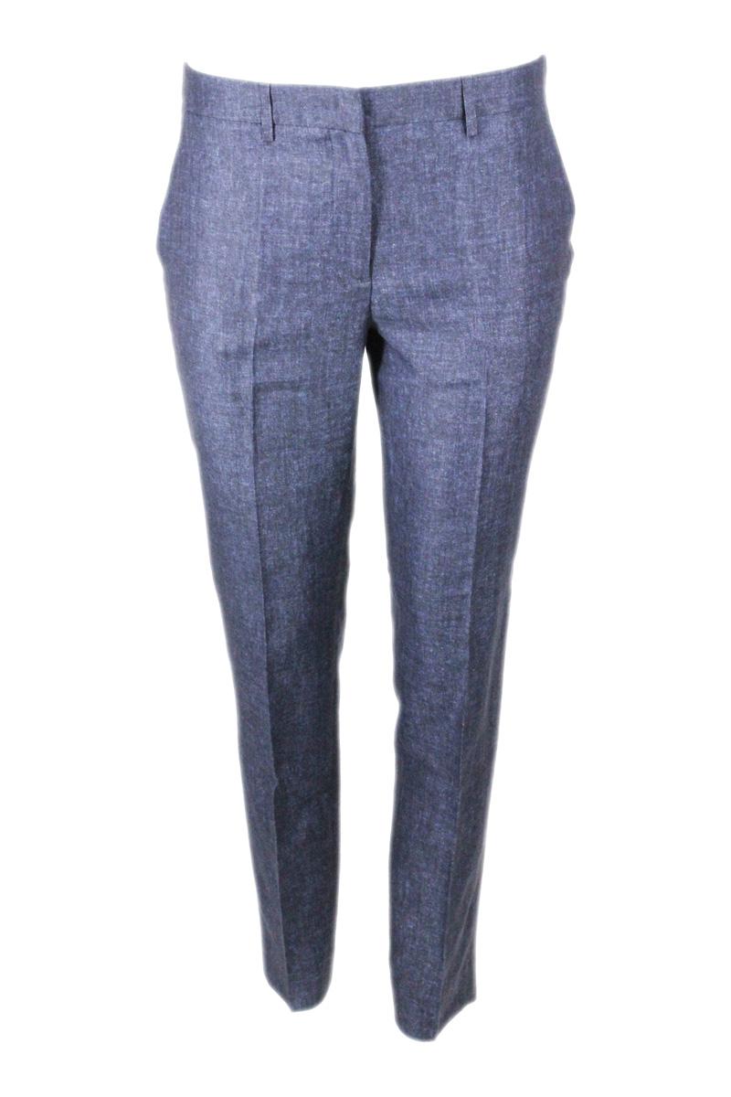 fabiana filippi trousers blue 52li 43wo 5se - women