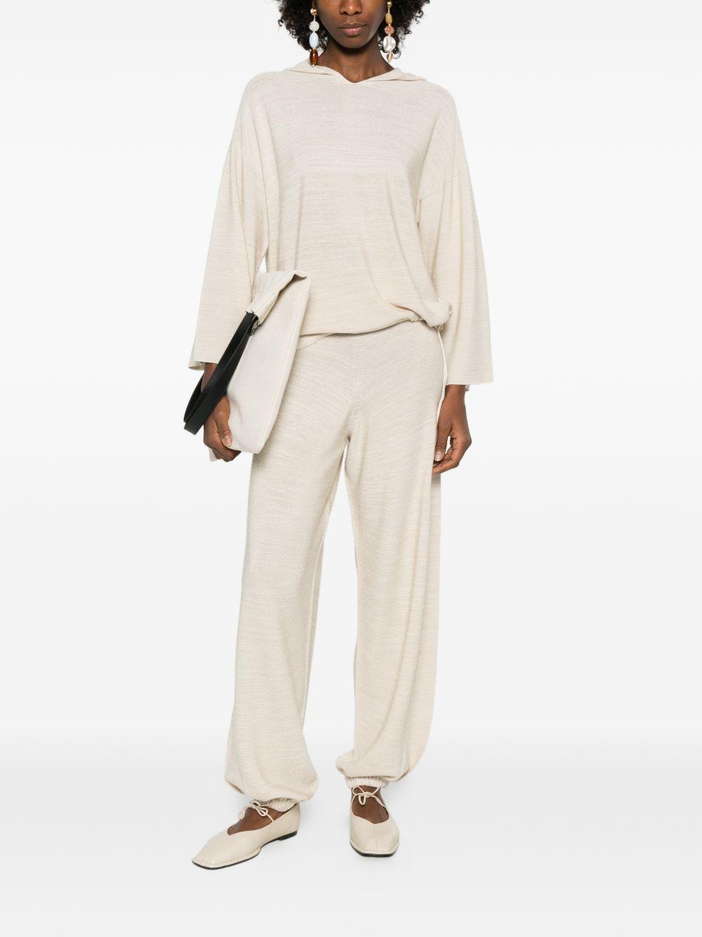 fabiana filippi trousers ivory merino - women