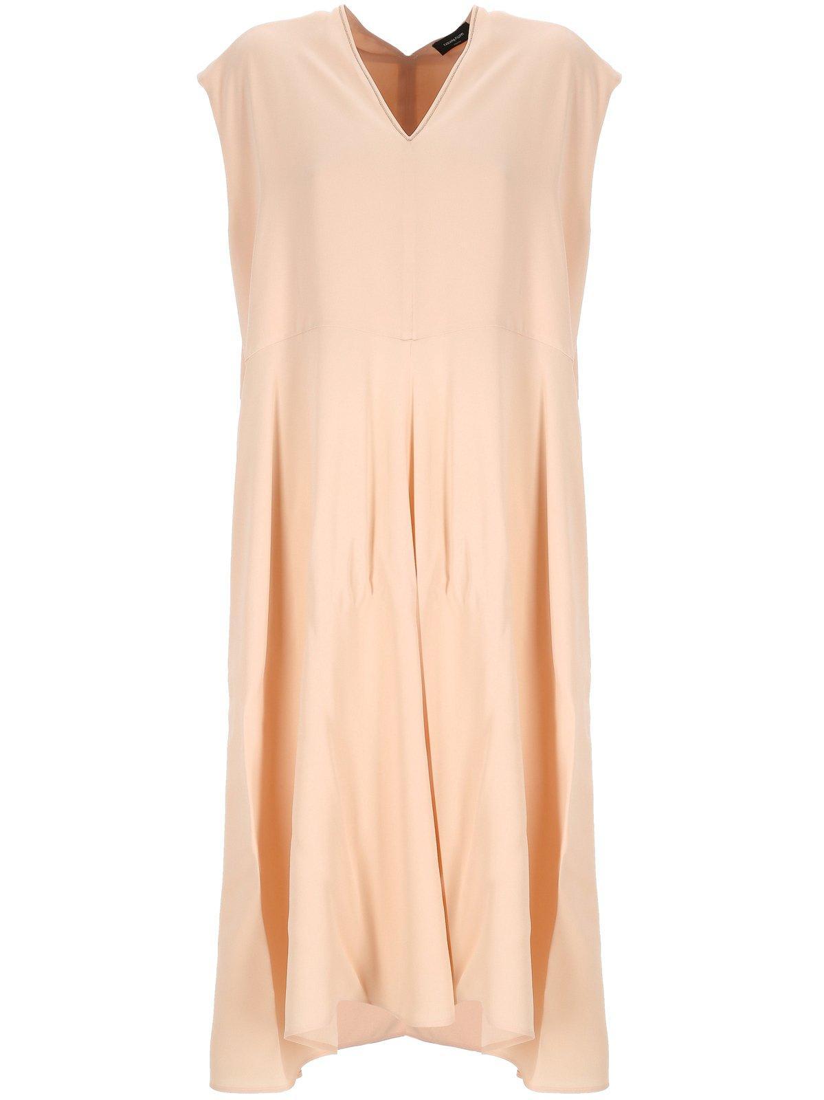 fabiana filippi v-neck sleeveless dress