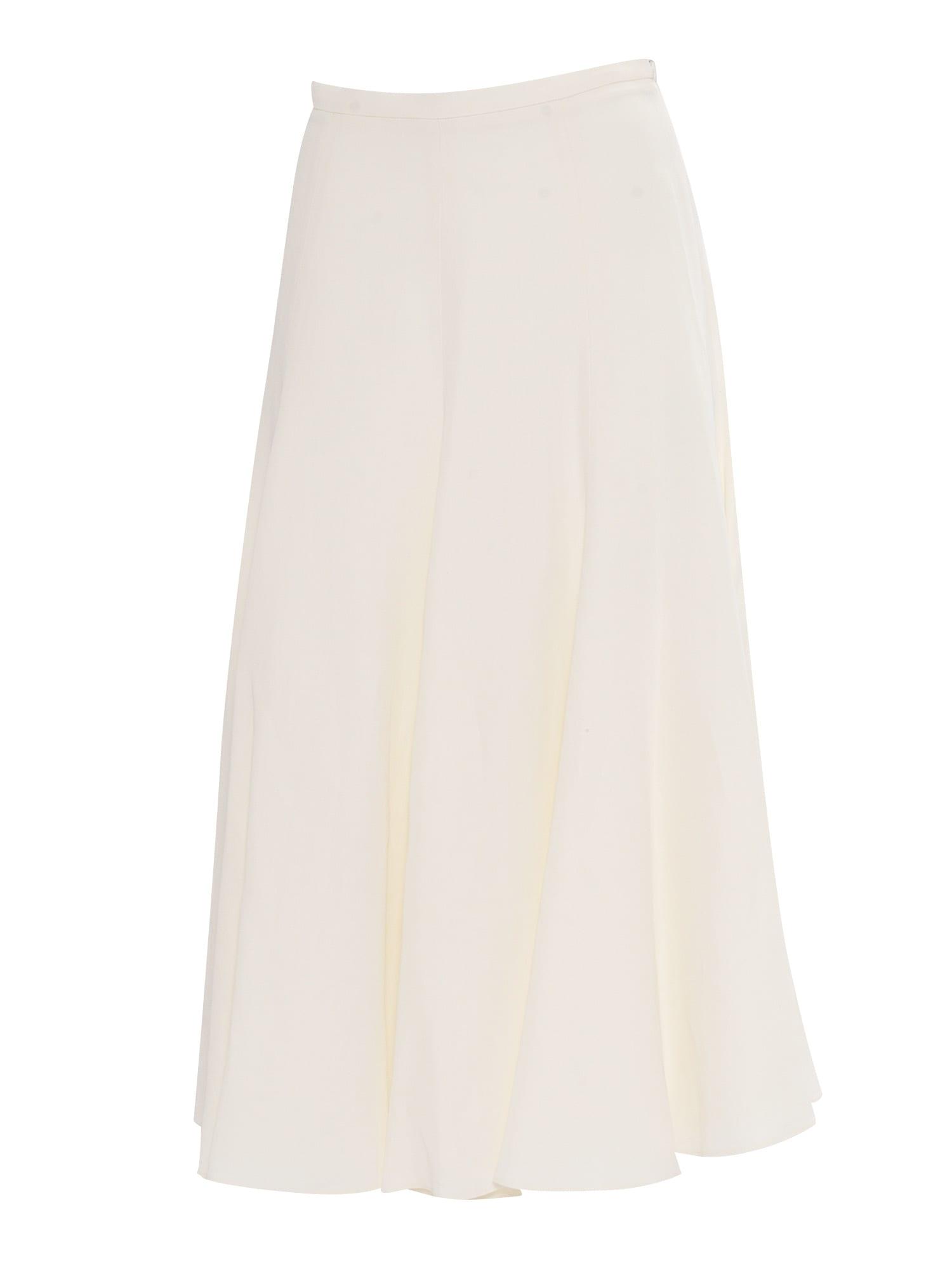 fabiana filippi viscose linen flared skirt