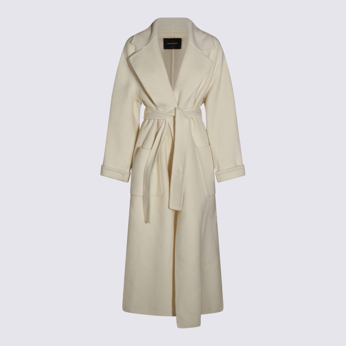 fabiana filippi white cashmere coat