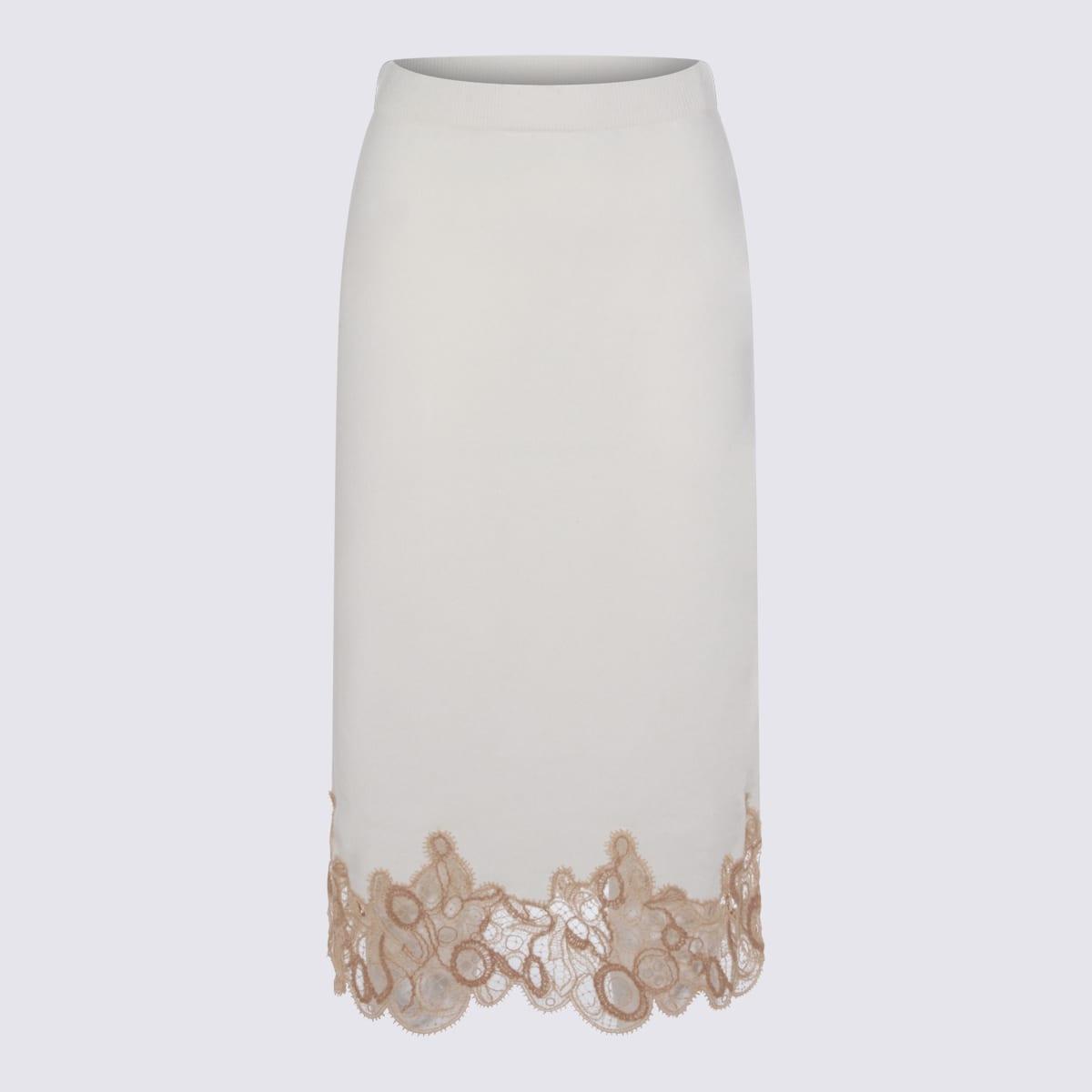 fabiana filippi white wool skirt