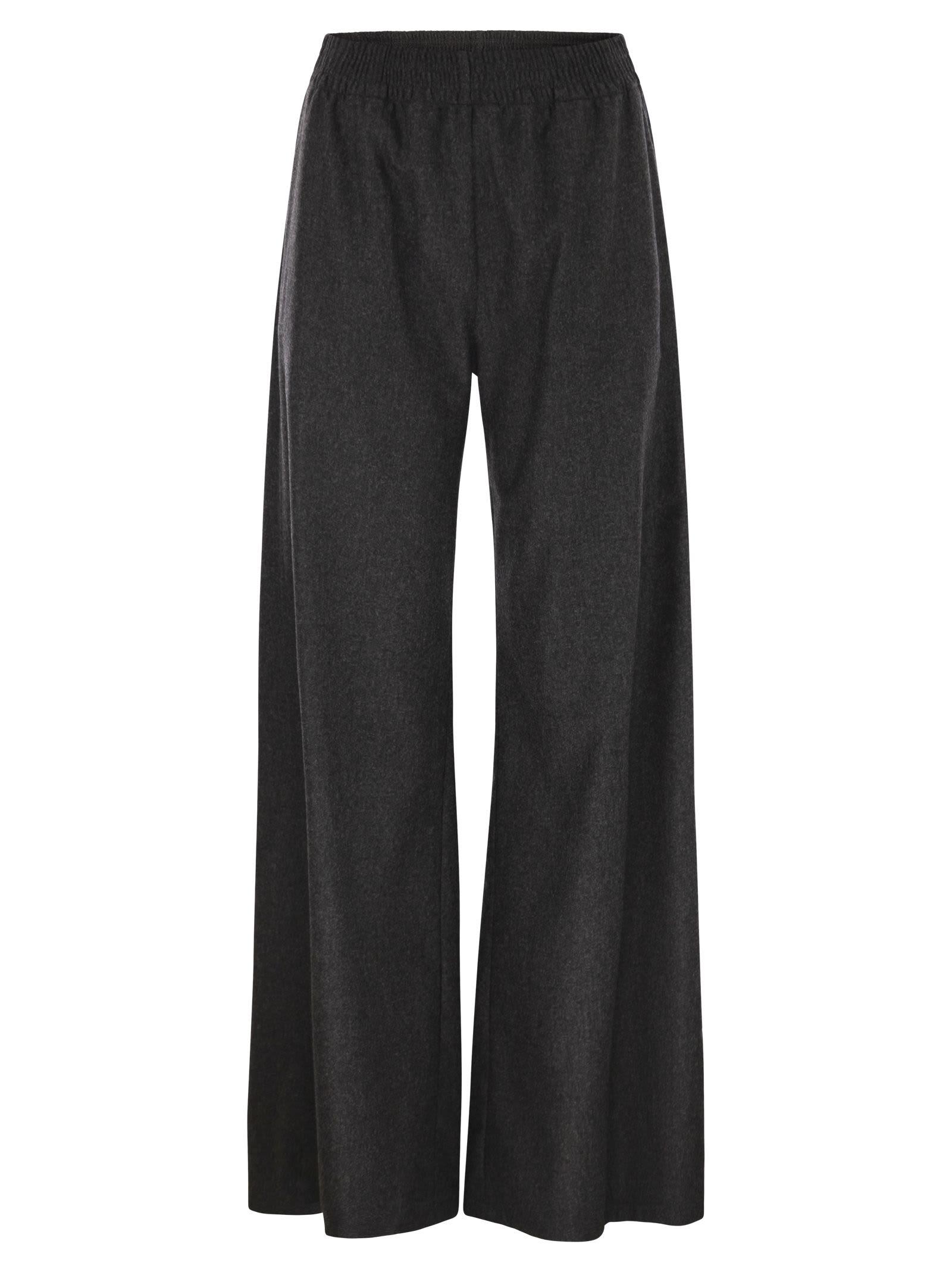 fabiana filippi wide-leg trousers in virgin wool