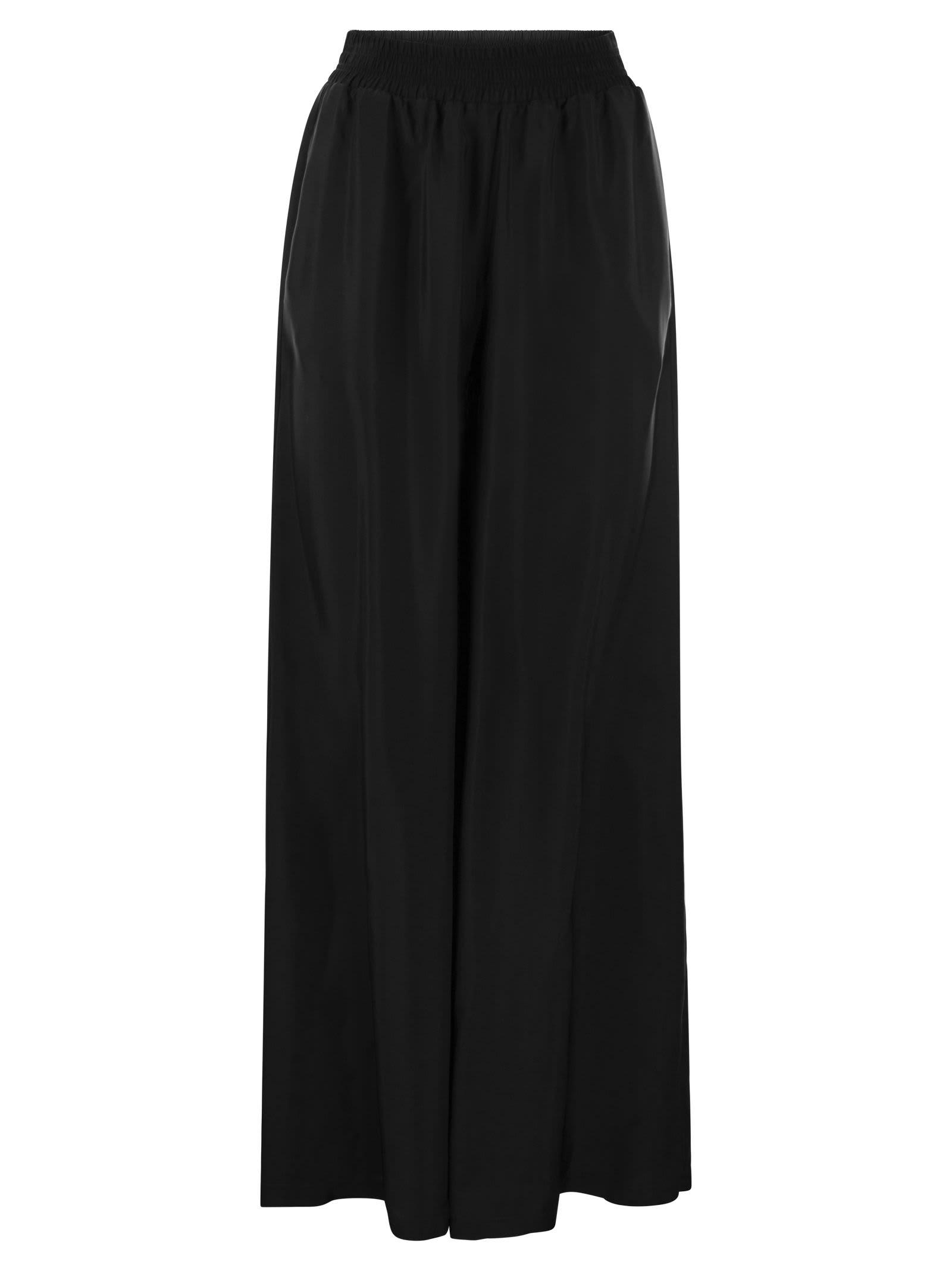 fabiana filippi wide trousers in cupro twill