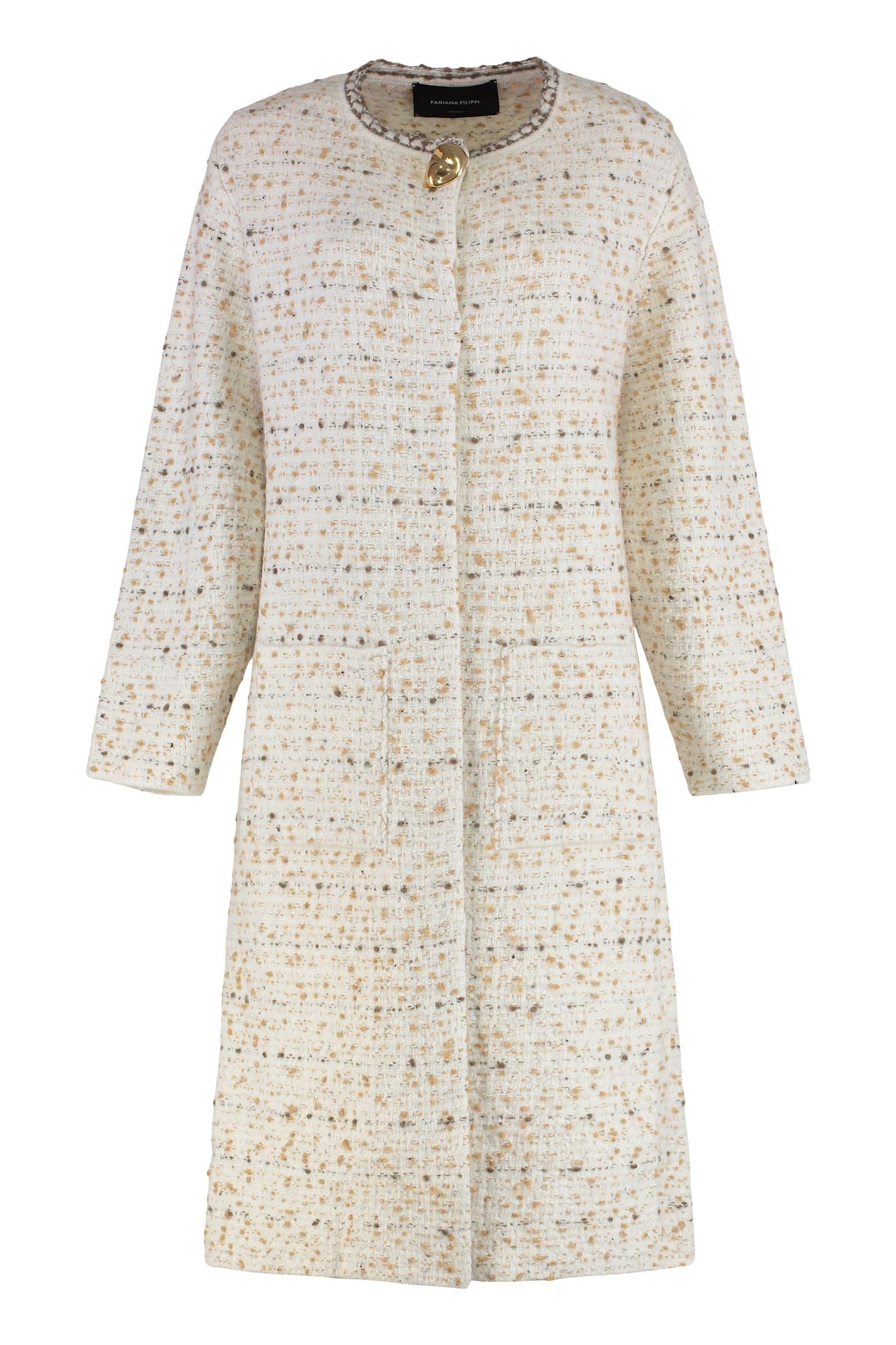 fabiana filippi wool-blend cardigan