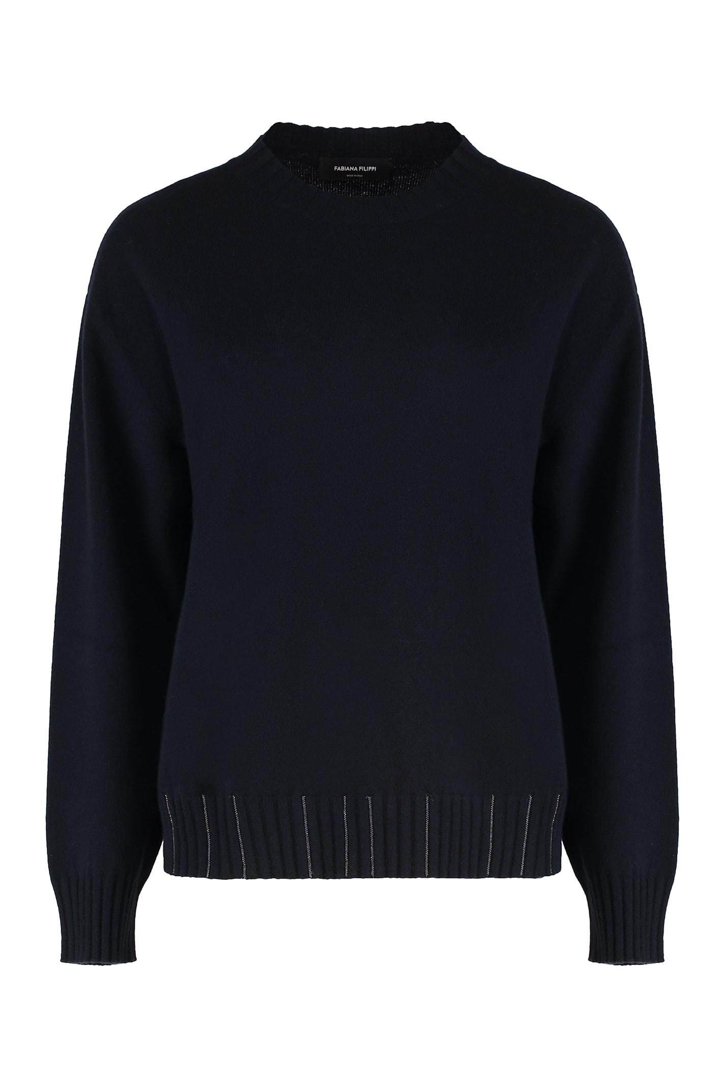 fabiana filippi wool-blend crew-neck sweater