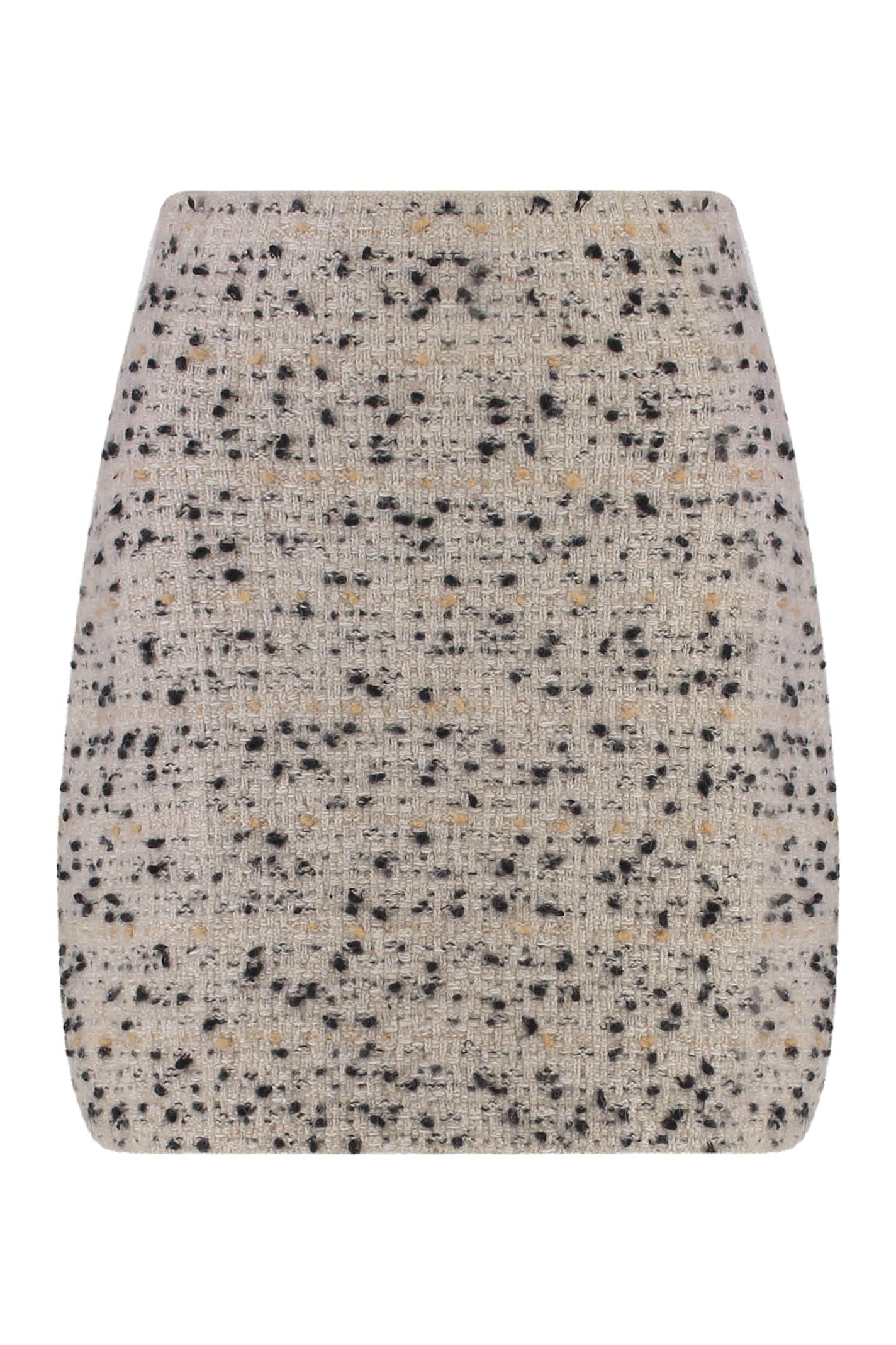 fabiana filippi wool blend mini skirt
