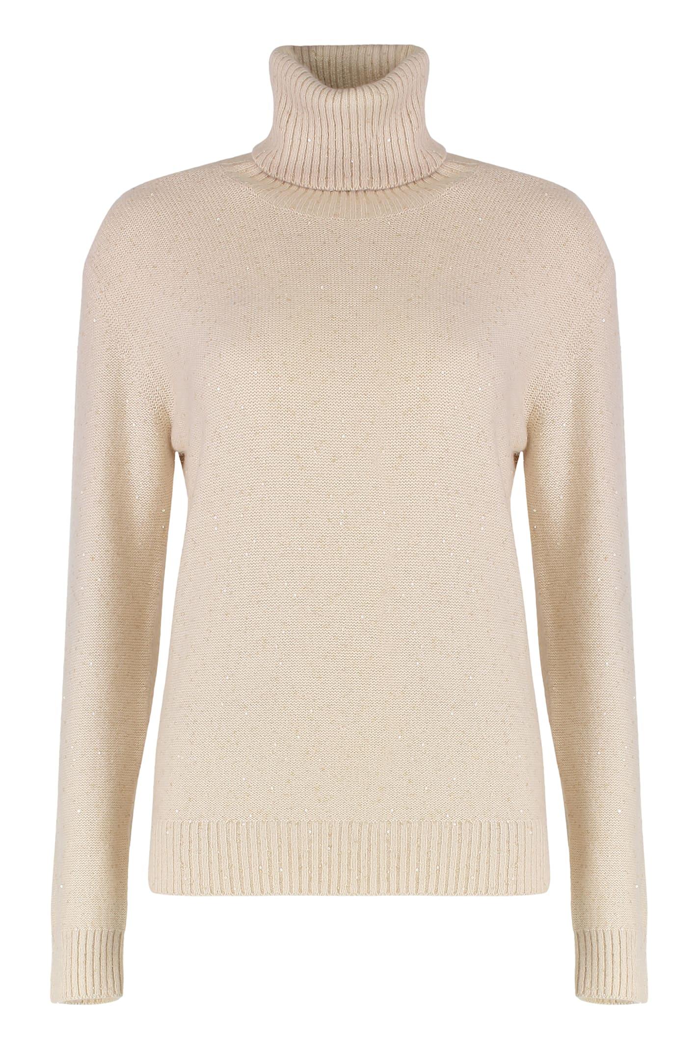 fabiana filippi wool blend turtleneck sweater