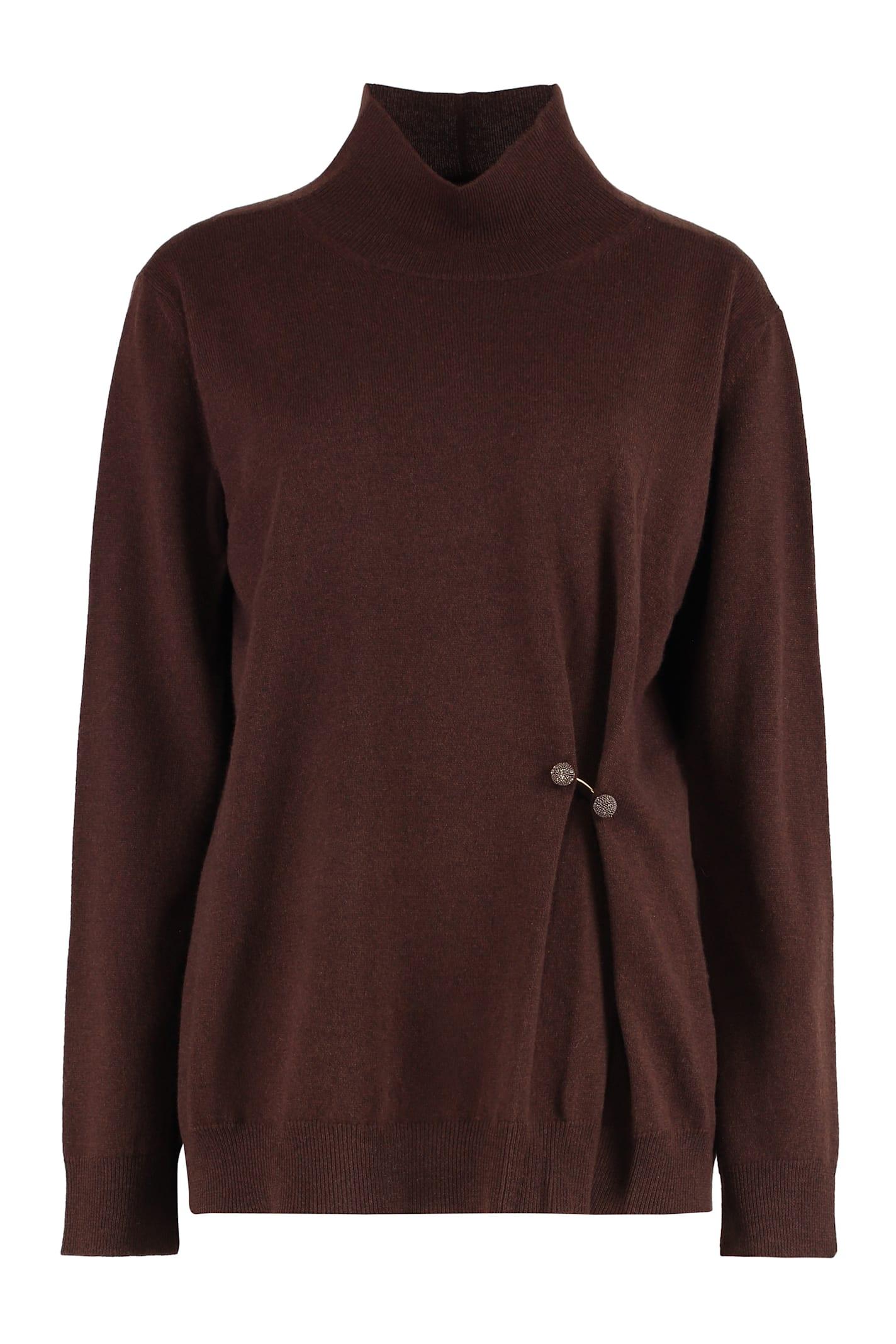 fabiana filippi wool blend turtleneck sweater
