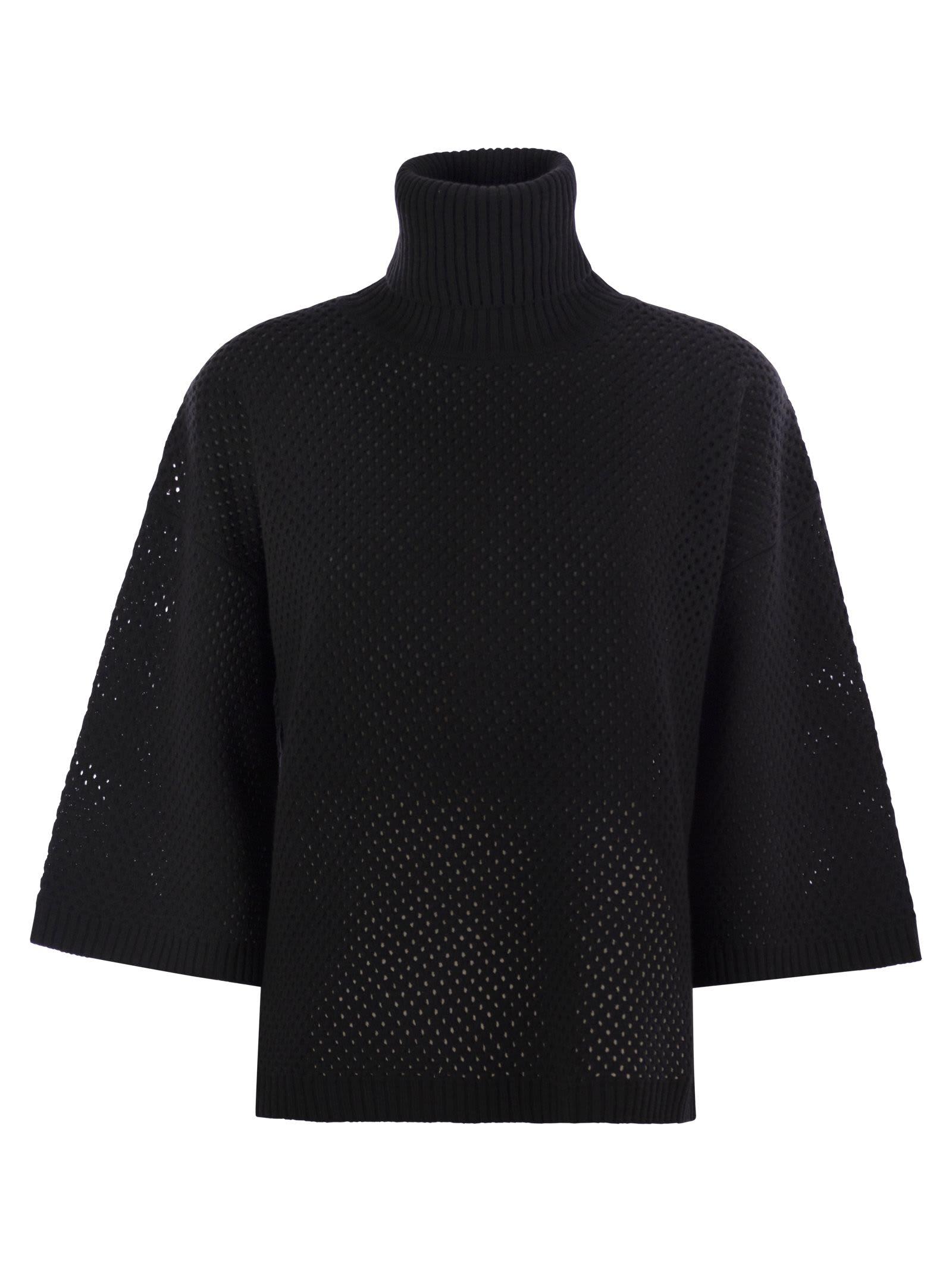 fabiana filippi wool blend turtleneck sweater