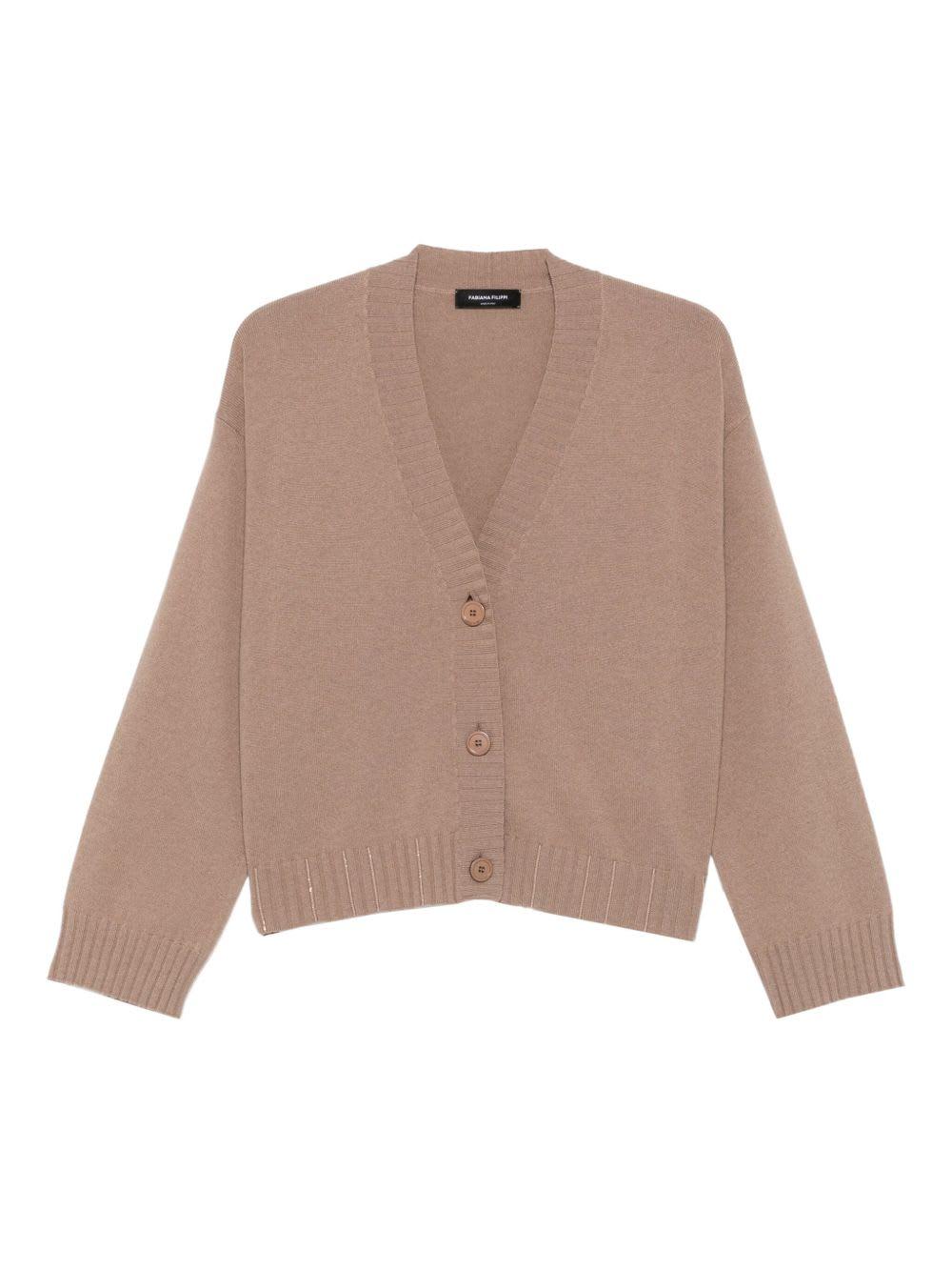 fabiana filippi wool v-necked cardigan