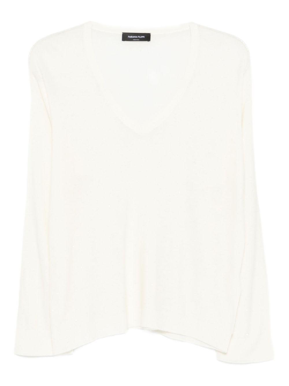 fabiana filippi wool v-necked sweater