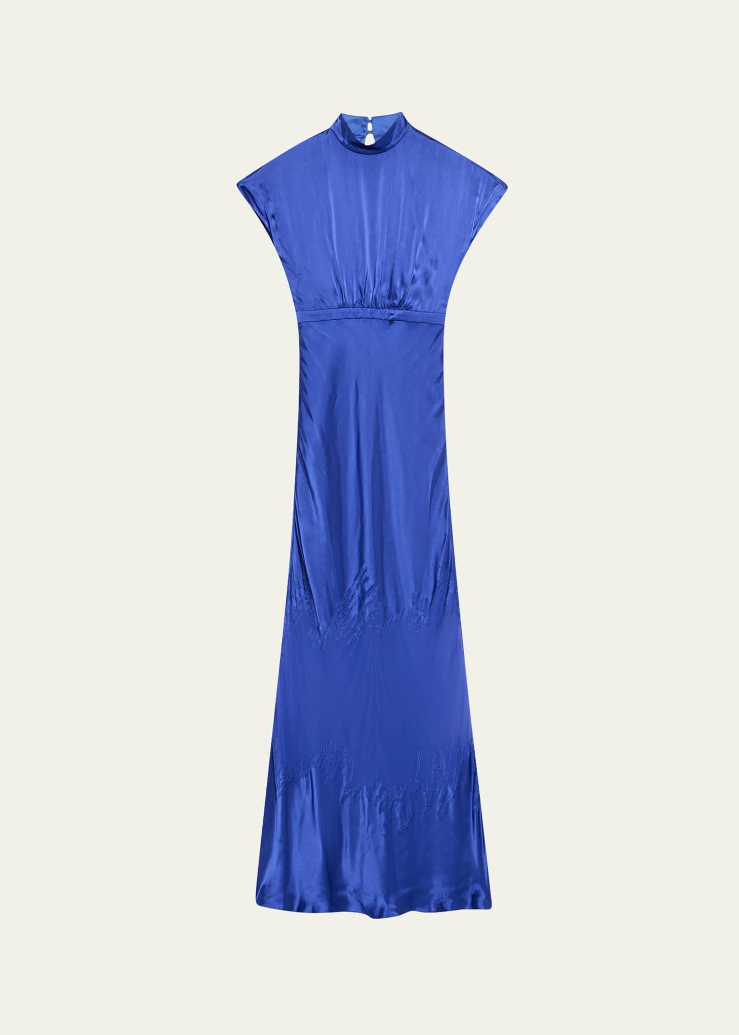 fabienne silk long dress