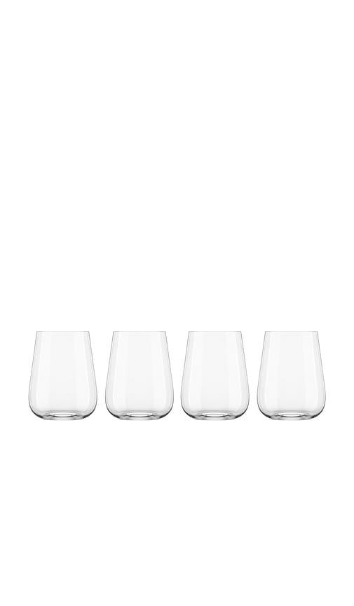 fable stemless wine glasses pro in neutral.