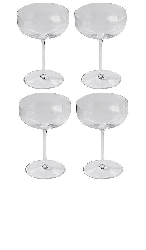 fable the coupe glasses set of 4 in neutral.