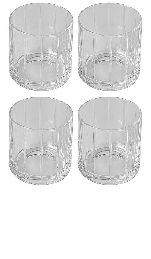 fable the rocks glasses set of 4 in neutral.