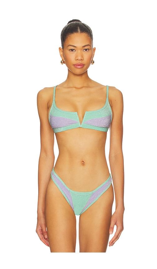 fae x revolve gypsy bikini top in purple.