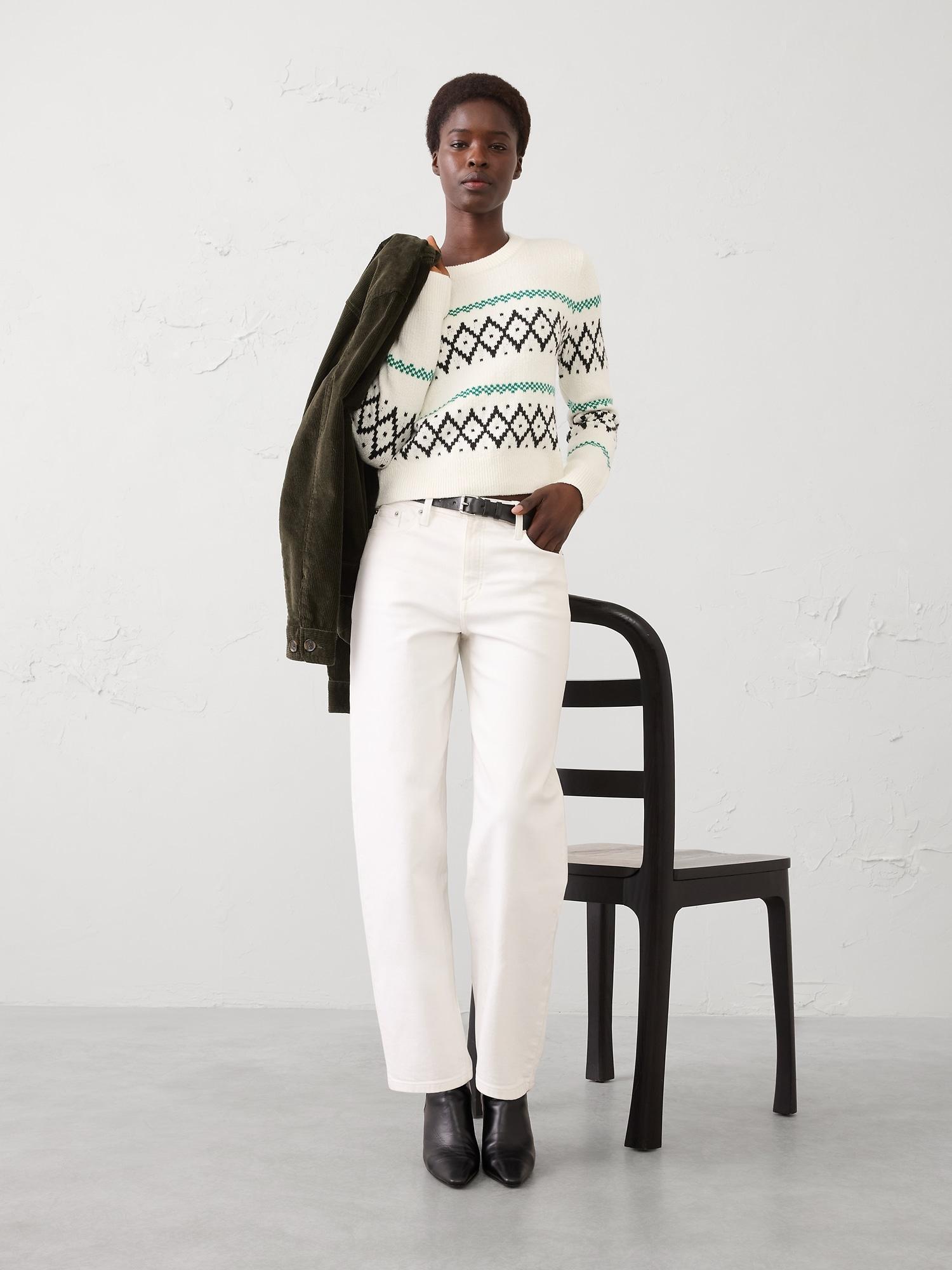 fair isle pullover sweater