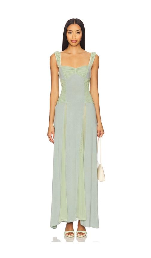 fait par foutch landon dress in sage.