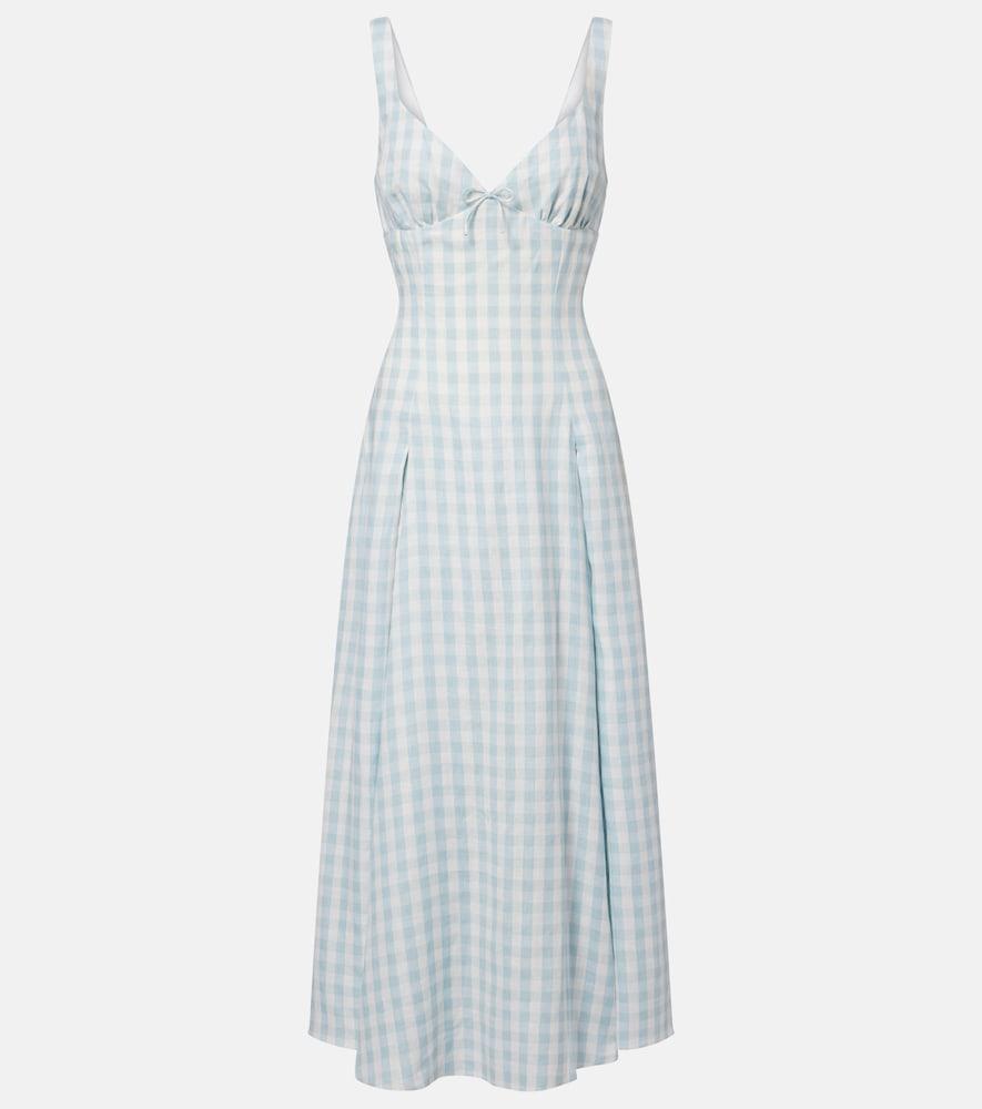 faithfull adalee gingham midi dress