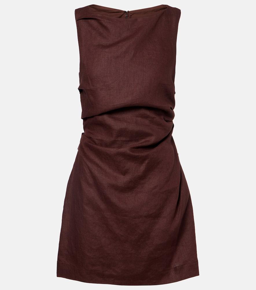 faithfull aloisa linen minidress