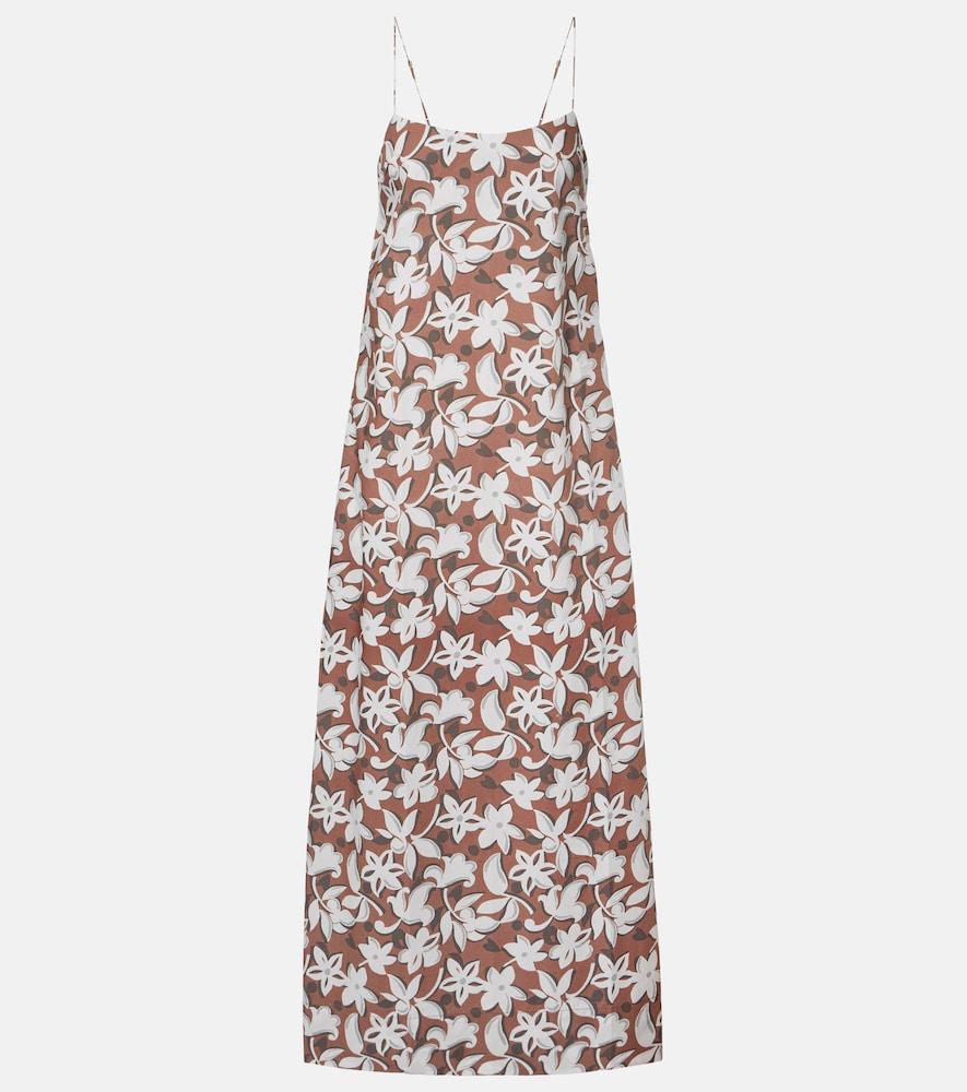 faithfull alskar floral cotton maxi dress