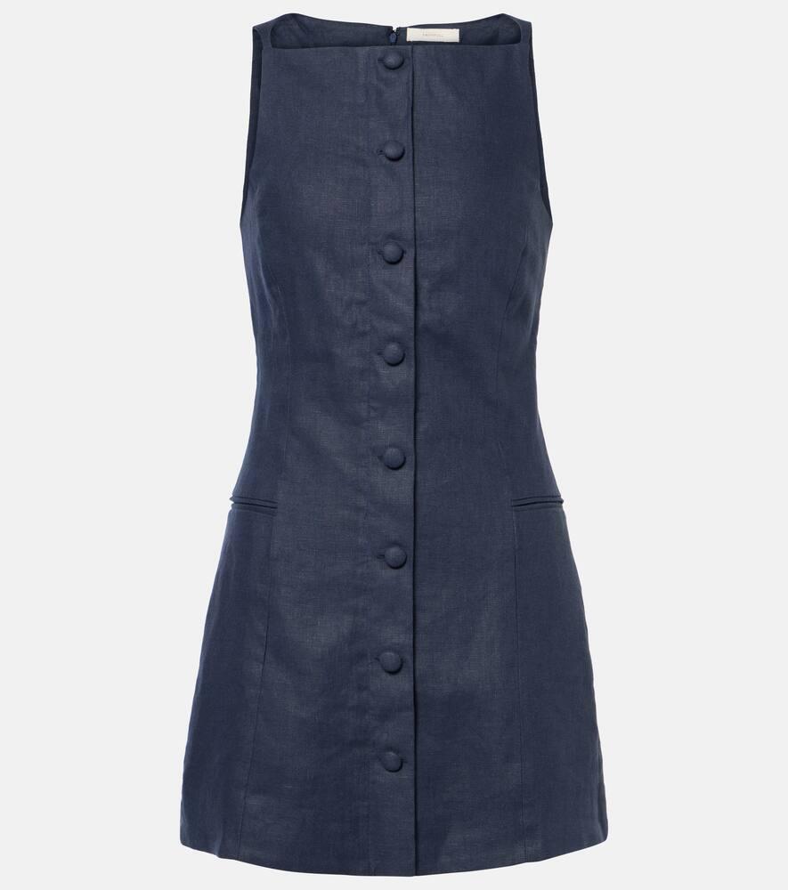 faithfull ambra linen minidress