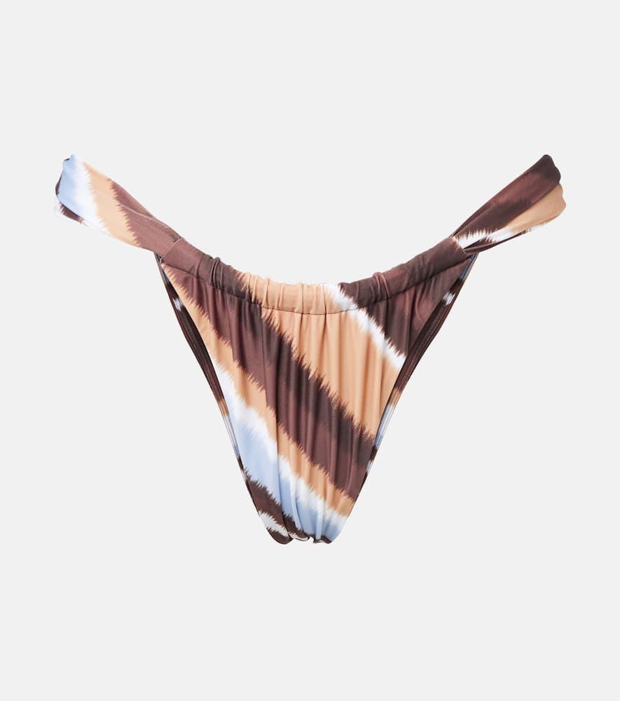 faithfull andez striped bikini bottoms