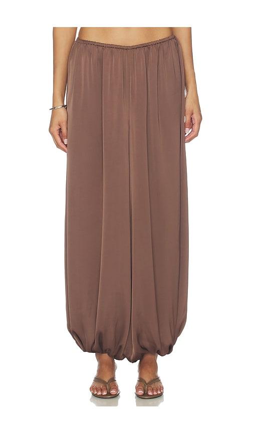 faithfull cove baloon pant in chocolate.