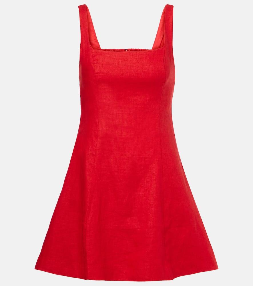 faithfull felice linen minidress