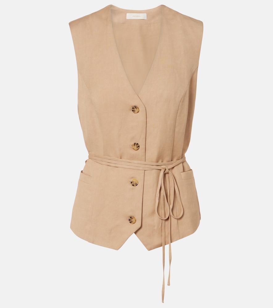faithfull felix belted vest