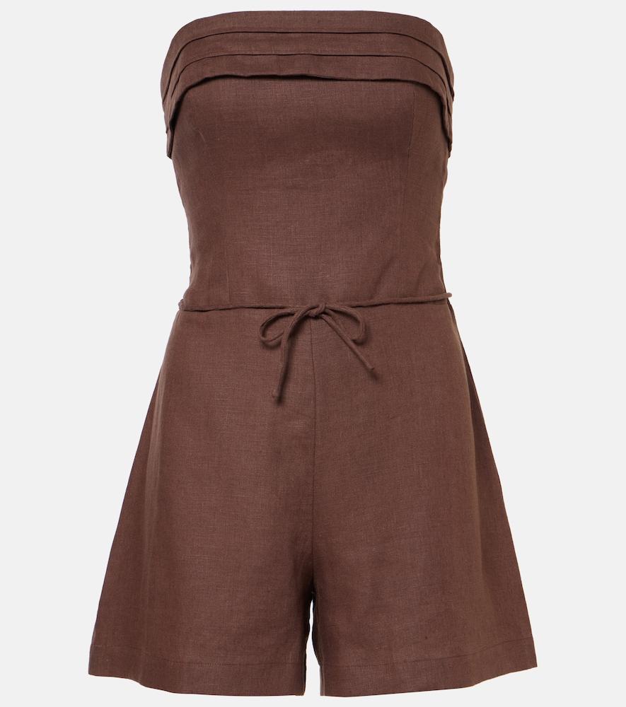 faithfull fleuri linen jumpsuit